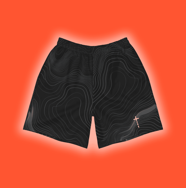 LYFTED Black Swirl Swim Shorts